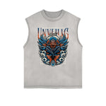 Frayed Edge Holiday Graphic Tank Top