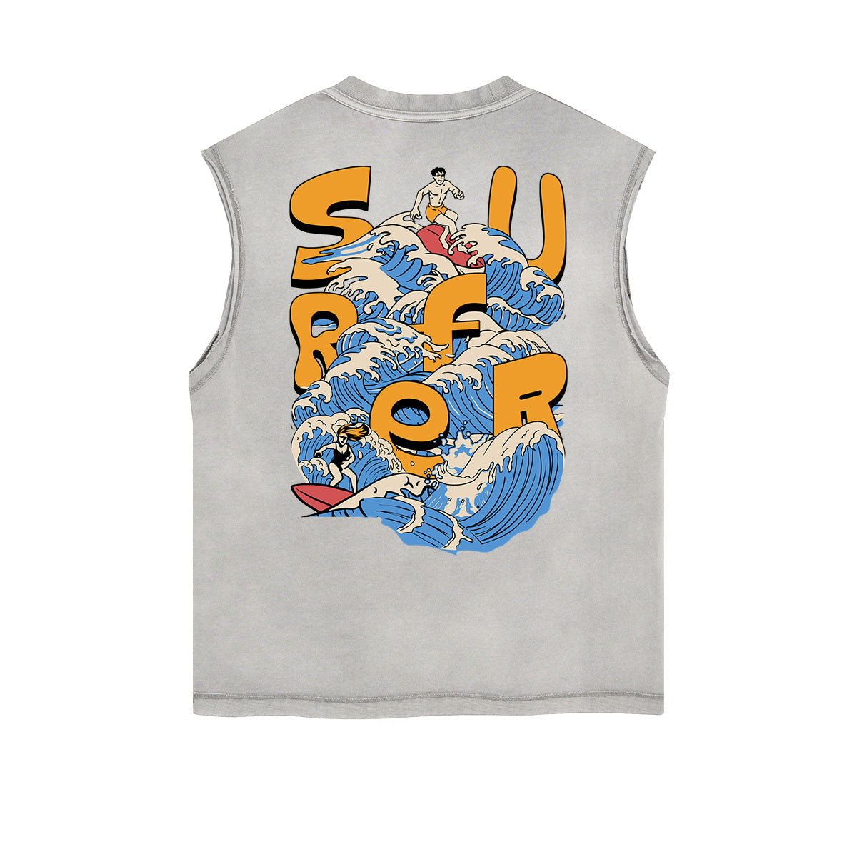 Frayed Edge Holiday Graphic Tank Top