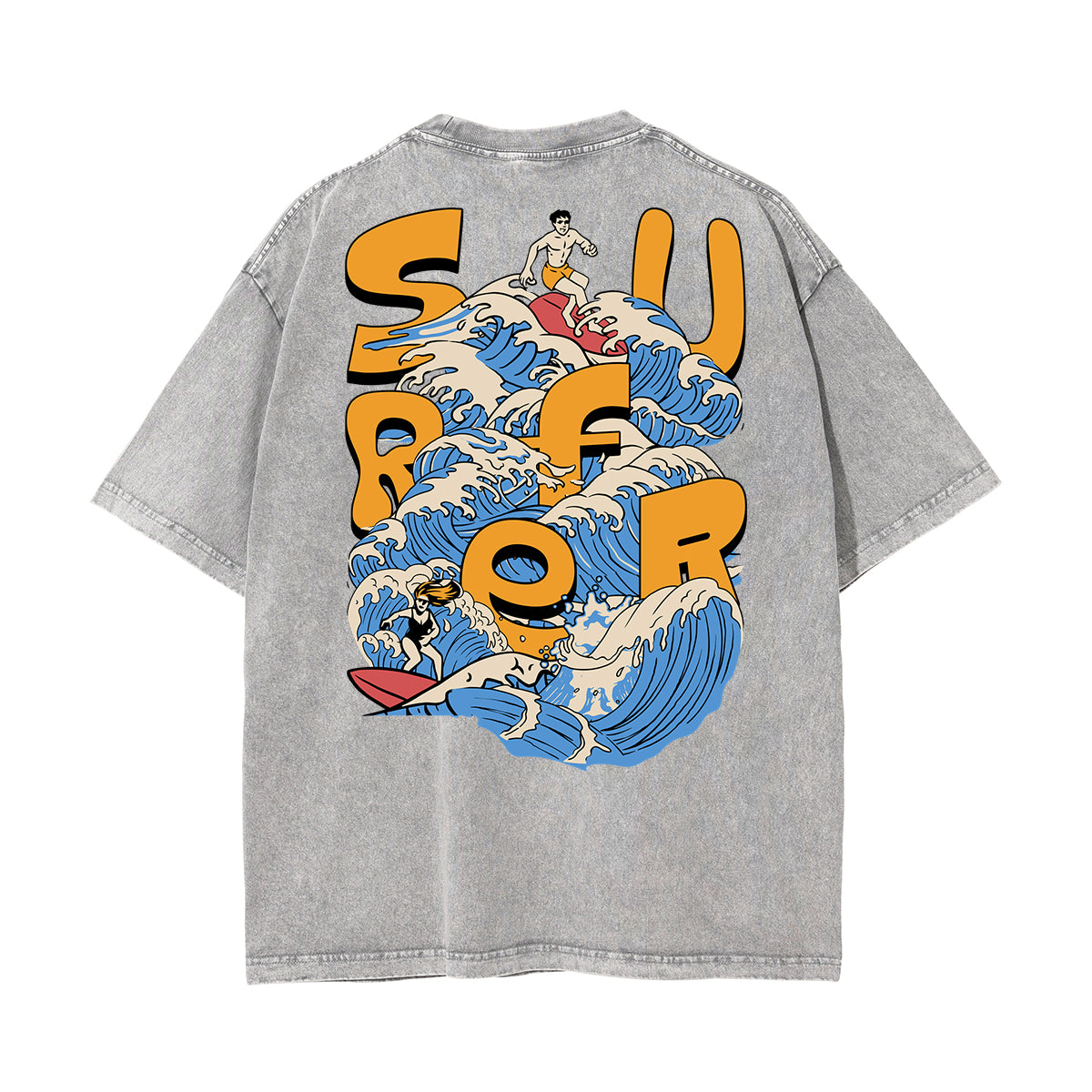 Washed Holiday Graphic Cotton Tee