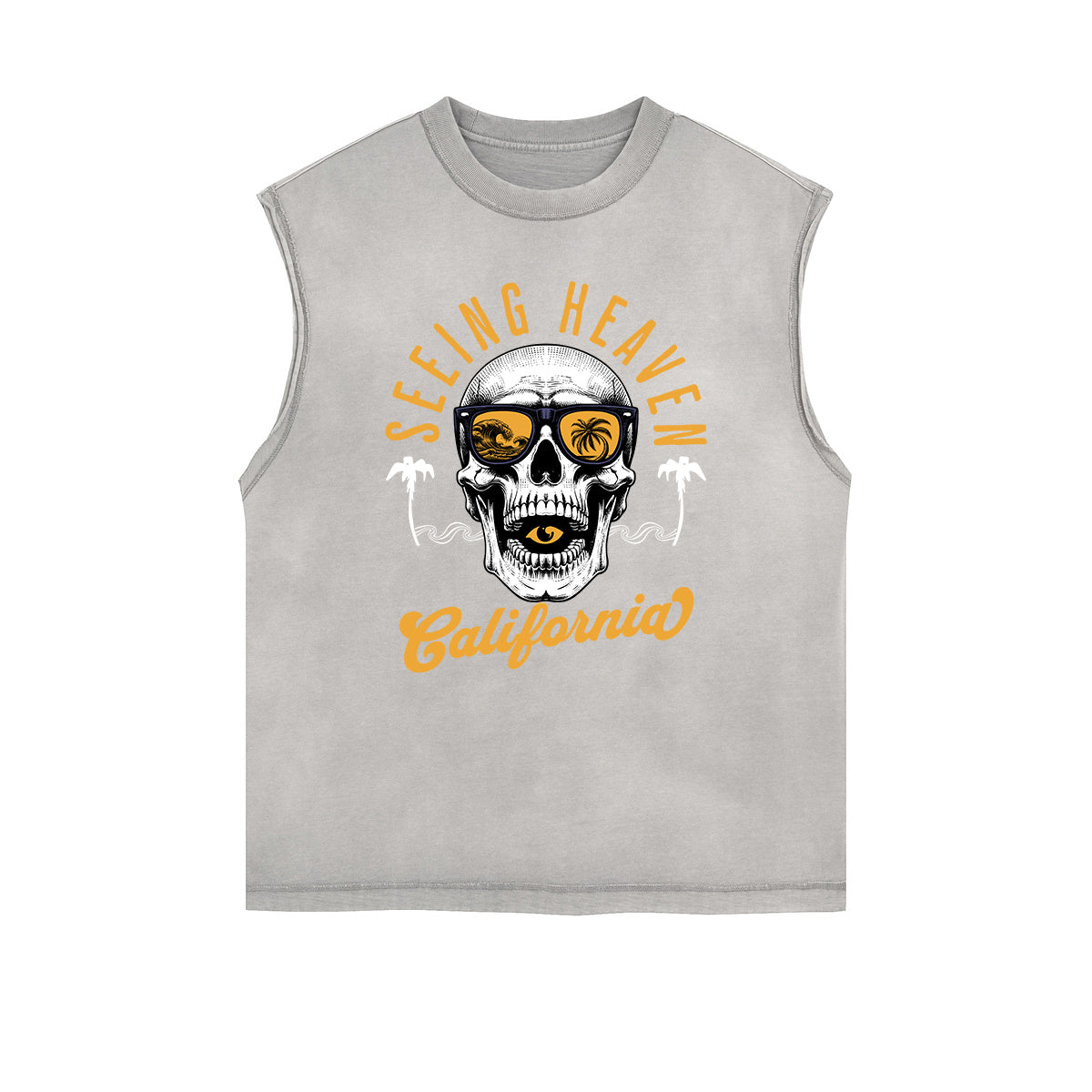 Frayed Edge Holiday Graphic Tank Top