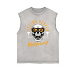 Frayed Edge Holiday Graphic Tank Top