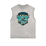 Frayed Edge Holiday Graphic Tank Top