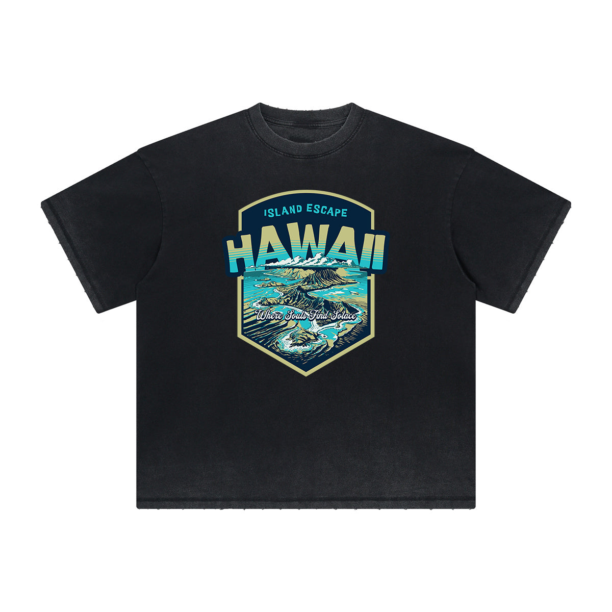 Thick Faded Holiday Graphic T Shirt