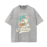 Washed Holiday Graphic Cotton Tee