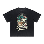 Thick Faded Holiday Graphic T Shirt