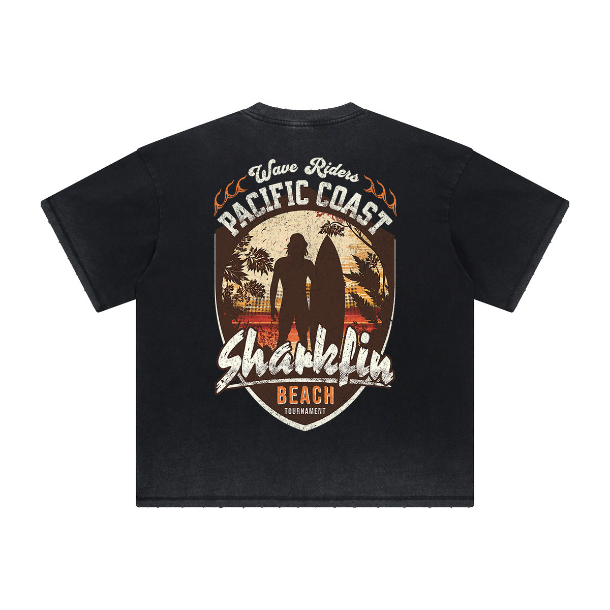 Thick Faded Holiday Graphic T Shirt