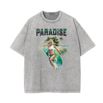 Washed Holiday Graphic Cotton Tee