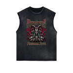 Frayed Edge Gothic Graphic Tank Top