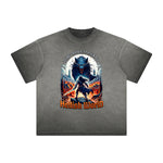 Vintage Frayed Gothic Pattern Tee