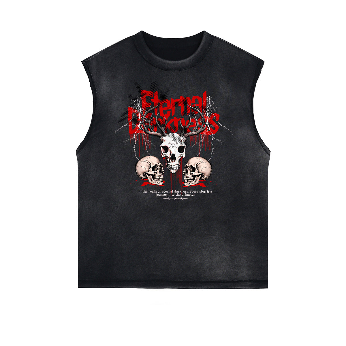 Frayed Edge Gothic Graphic Tank Top