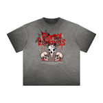 Vintage Frayed Gothic Pattern Tee