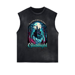 Frayed Edge Gothic Graphic Tank Top