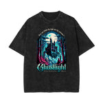 Washed Gothic Graphic Cotton Tee