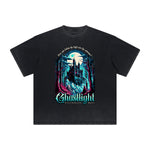 Thick Faded Gothic Graphic T Shirt