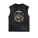 Frayed Edge Gothic Graphic Tank Top
