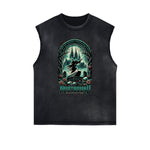Frayed Edge Gothic Graphic Tank Top