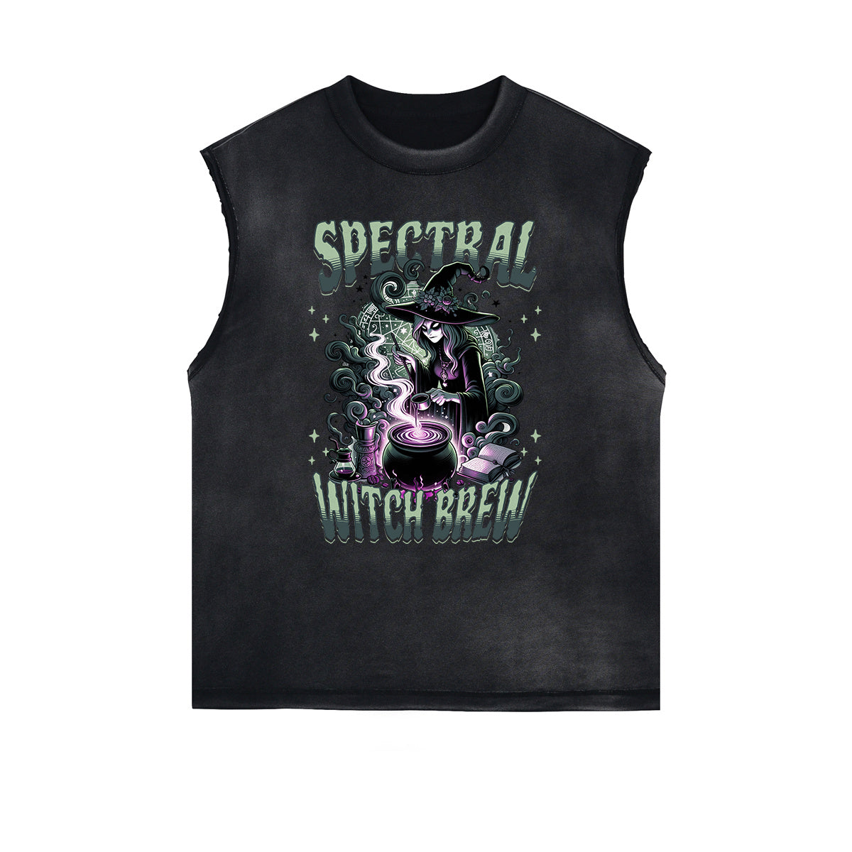 Frayed Edge Gothic Graphic Tank Top