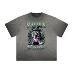 Vintage Frayed Gothic Pattern Tee