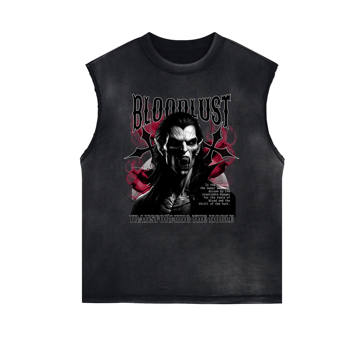 Frayed Edge Gothic Graphic Tank Top