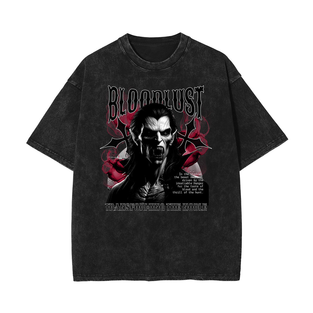 Washed Gothic Graphic Cotton Tee