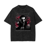 Washed Gothic Graphic Cotton Tee