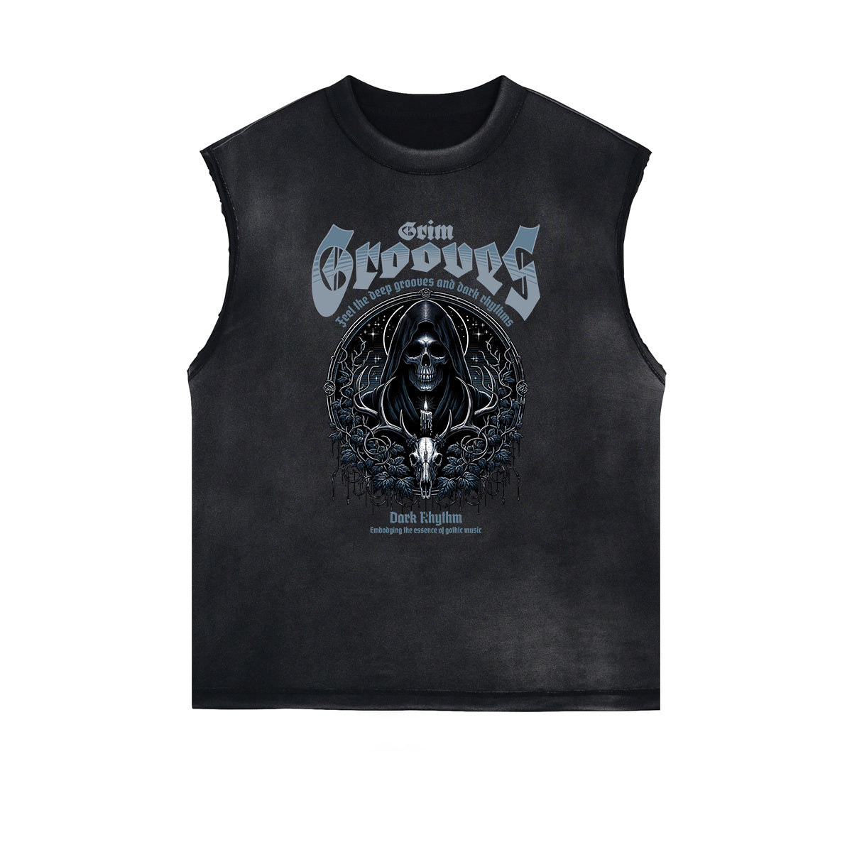 Frayed Edge Gothic Graphic Tank Top