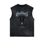 Frayed Edge Gothic Graphic Tank Top