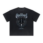 Thick Faded Gothic Graphic T Shirt