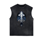 Frayed Edge Gothic Graphic Tank Top