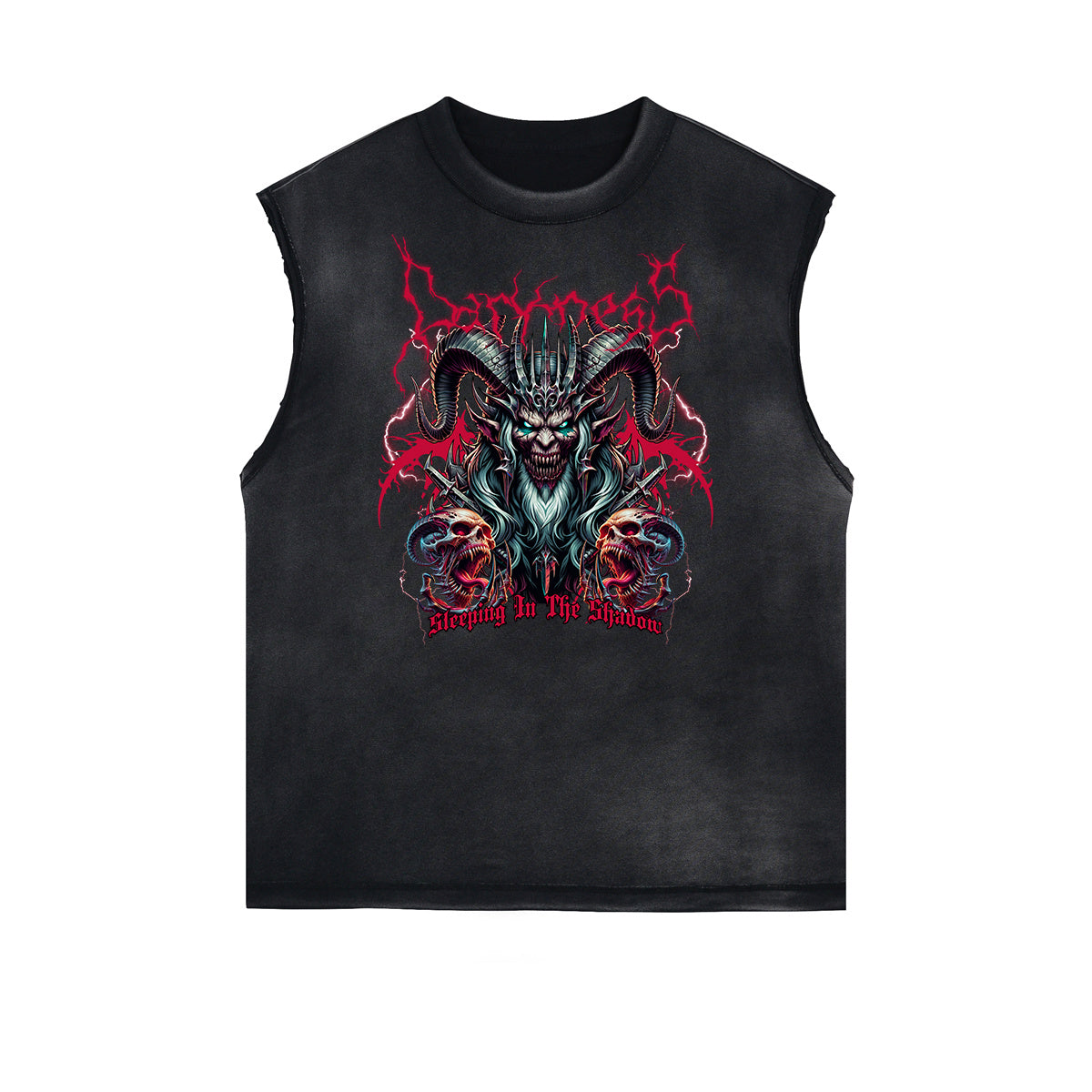 Frayed Edge Gothic Graphic Tank Top