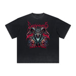 Thick Faded Gothic Graphic T Shirt
