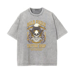 Washed Winged Monster Graphic Cotton Tee