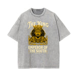 Washed Cotton King Graphic Tee