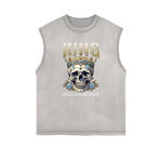 Frayed Edge King Graphic Tank Top