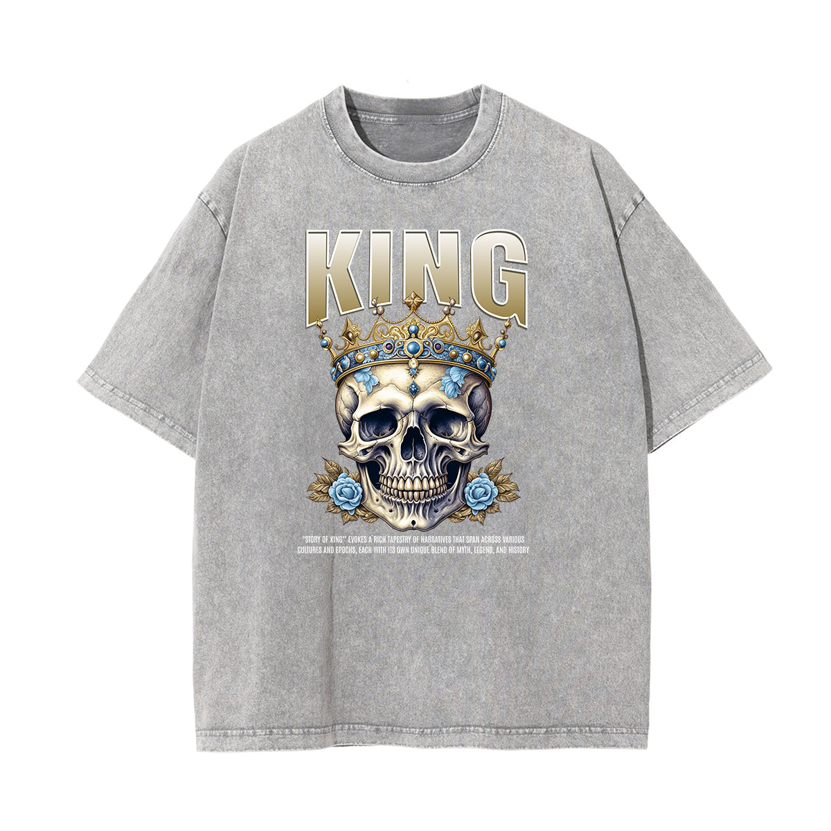 Washed Cotton King Graphic Tee