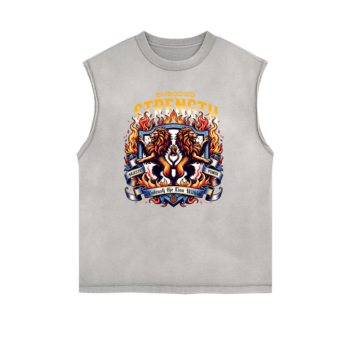 Frayed Edge King Graphic Tank Top