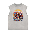 Frayed Edge King Graphic Tank Top