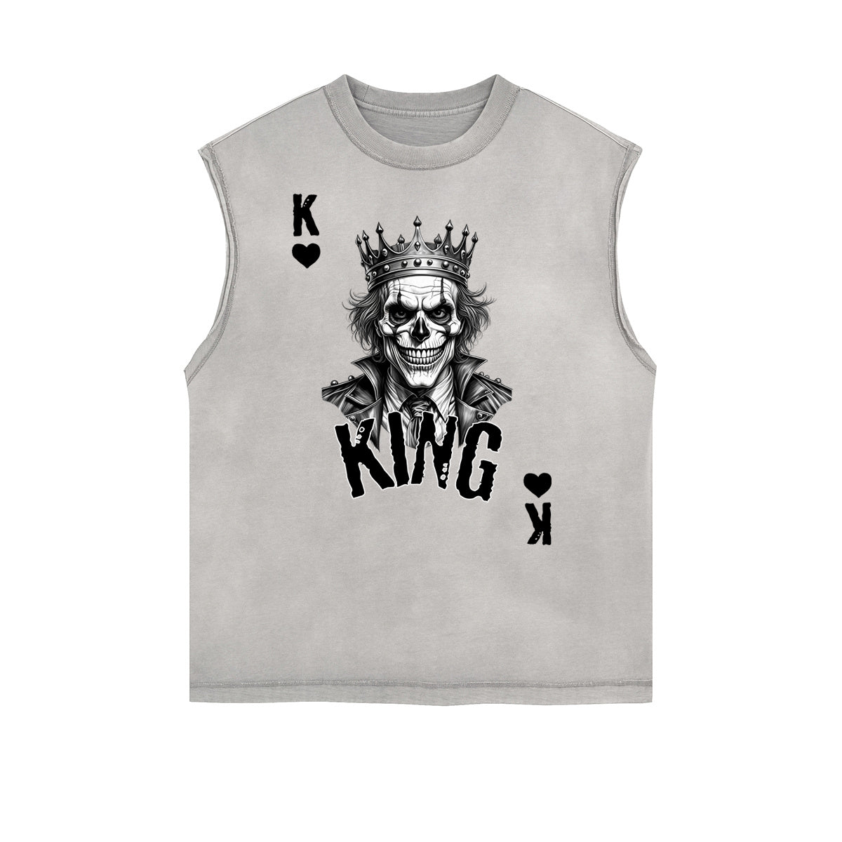 Frayed Edge King Graphic Tank Top