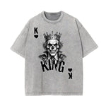 Washed Cotton King Graphic Tee