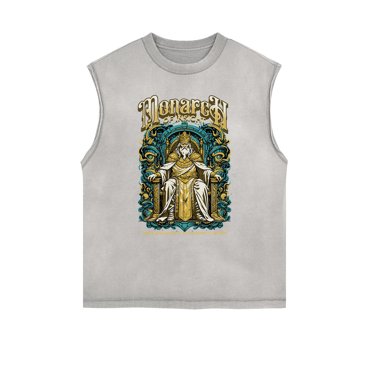Frayed Edge King Graphic Tank Top