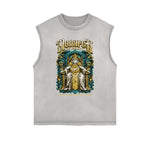 Frayed Edge King Graphic Tank Top