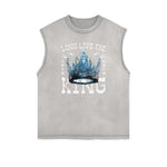 Frayed Edge King Graphic Tank Top