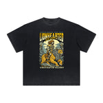 Vintage-Washed Frayed King Graphic Tee