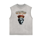 Frayed Edge King Graphic Tank Top