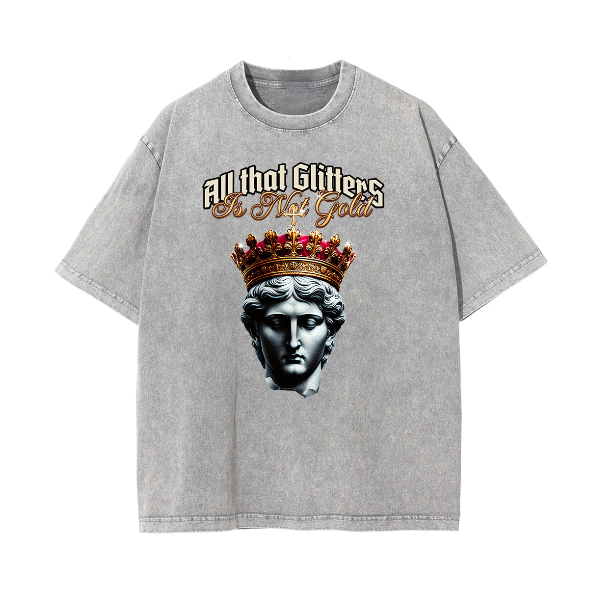 Washed Cotton King Graphic Tee