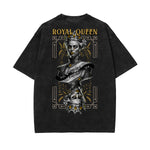 Stone-Washed Queen Graphic T-Shirt