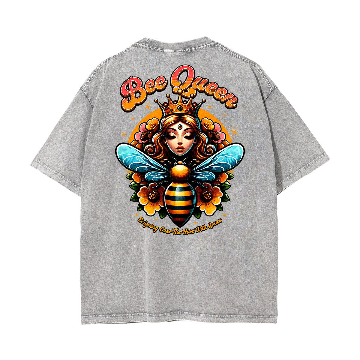 Washed Cotton Queen Graphic Tee