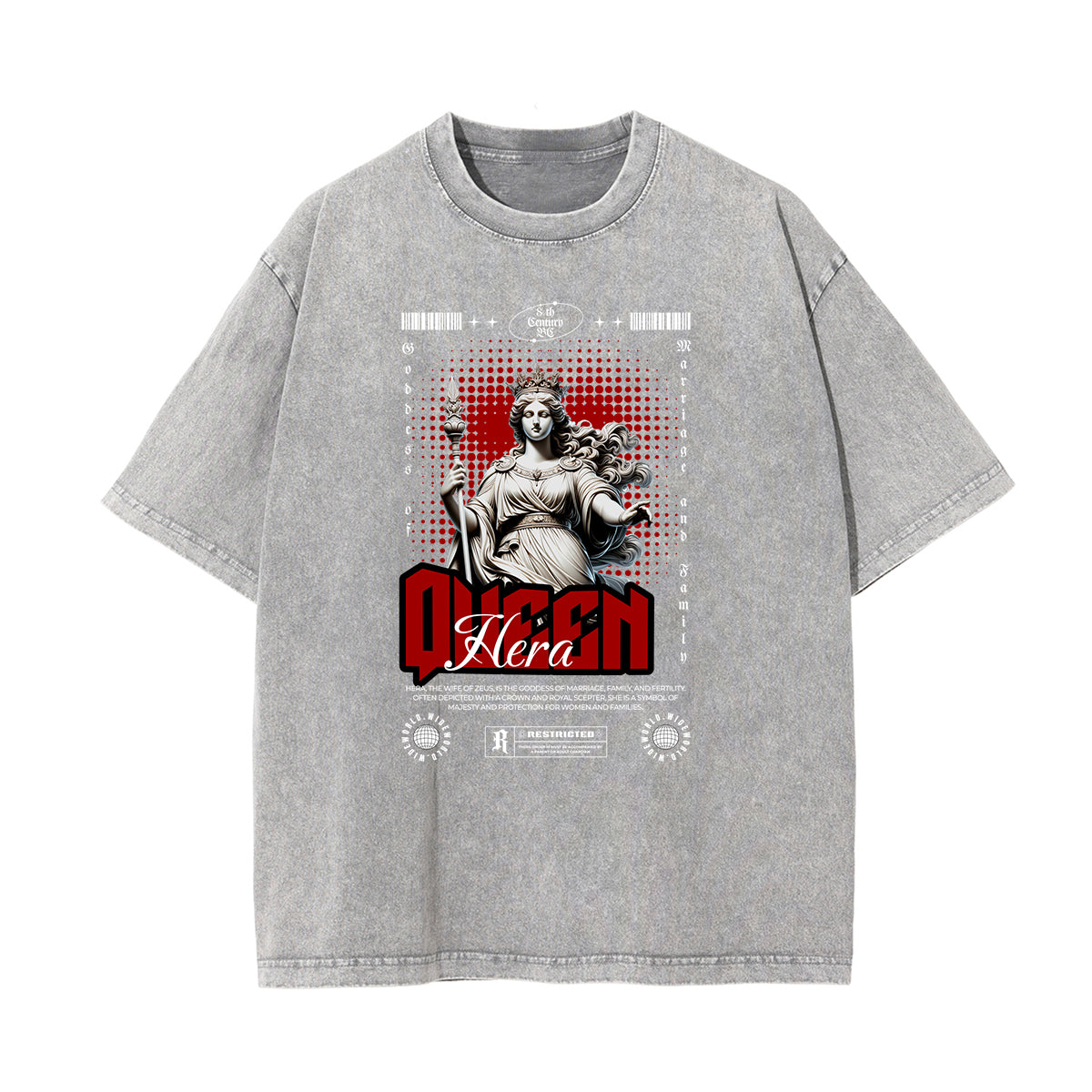 Washed Cotton Queen Graphic Tee