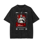 Stone-Washed Queen Graphic T-Shirt