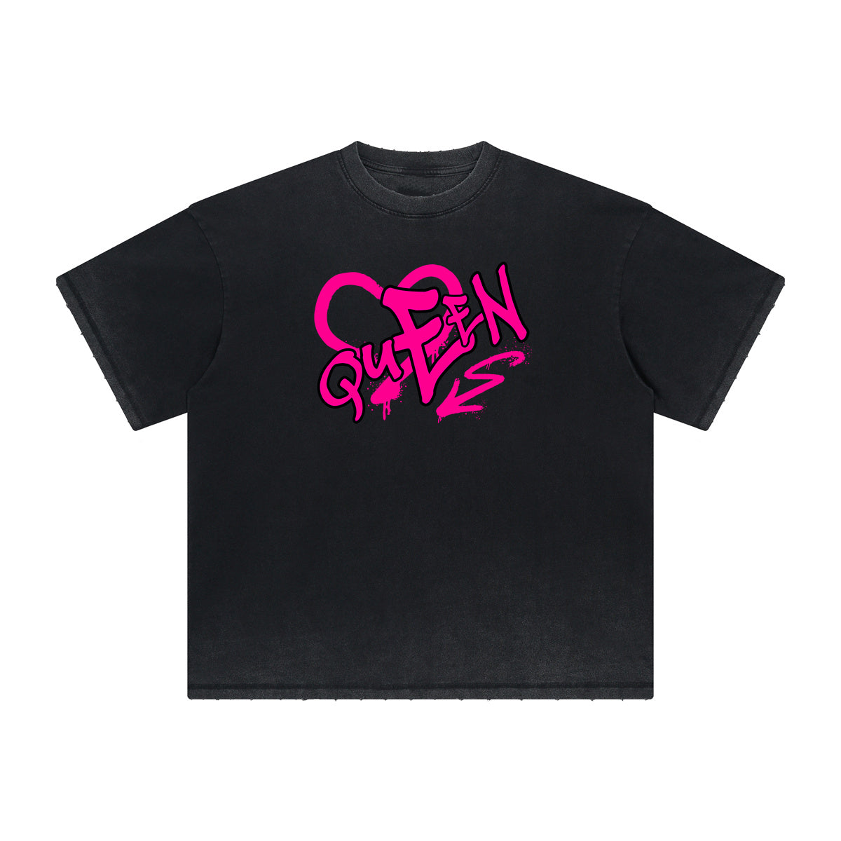 Heavyweight Washed Queen Graphic T-Shirt